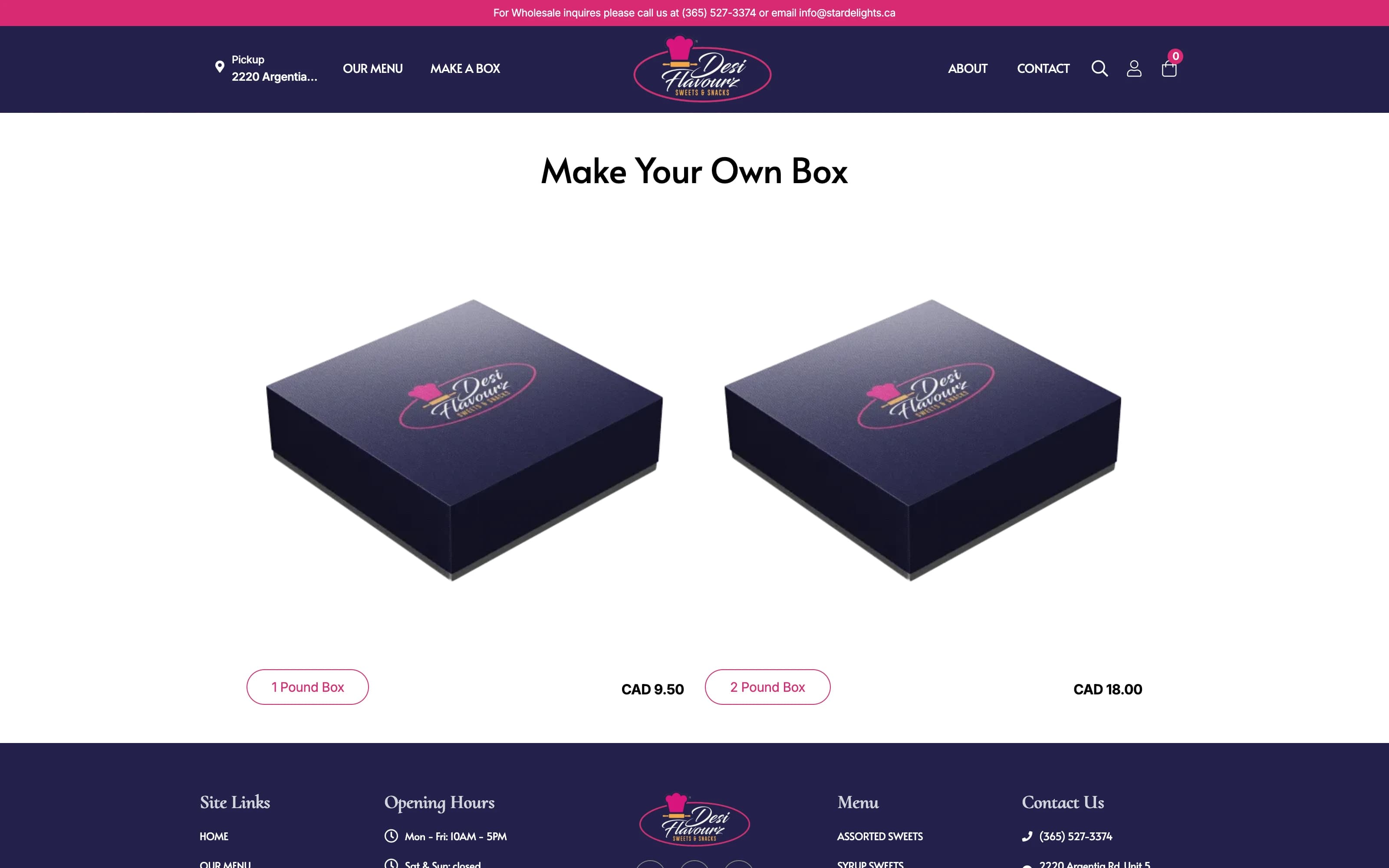 Desi Flavourz — interface 3